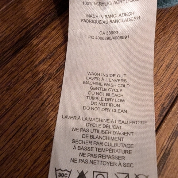 Aeropostale Teal Beanie one size knit toque - Picture 6 of 6